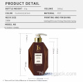 Factory Lege Refilleerbare biologisch afbreekbare plastic shampoo -fles met goudlotionpompdop
